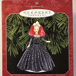 Celebration Barbie / Holiday Barbie–style ornaments from the late 1998