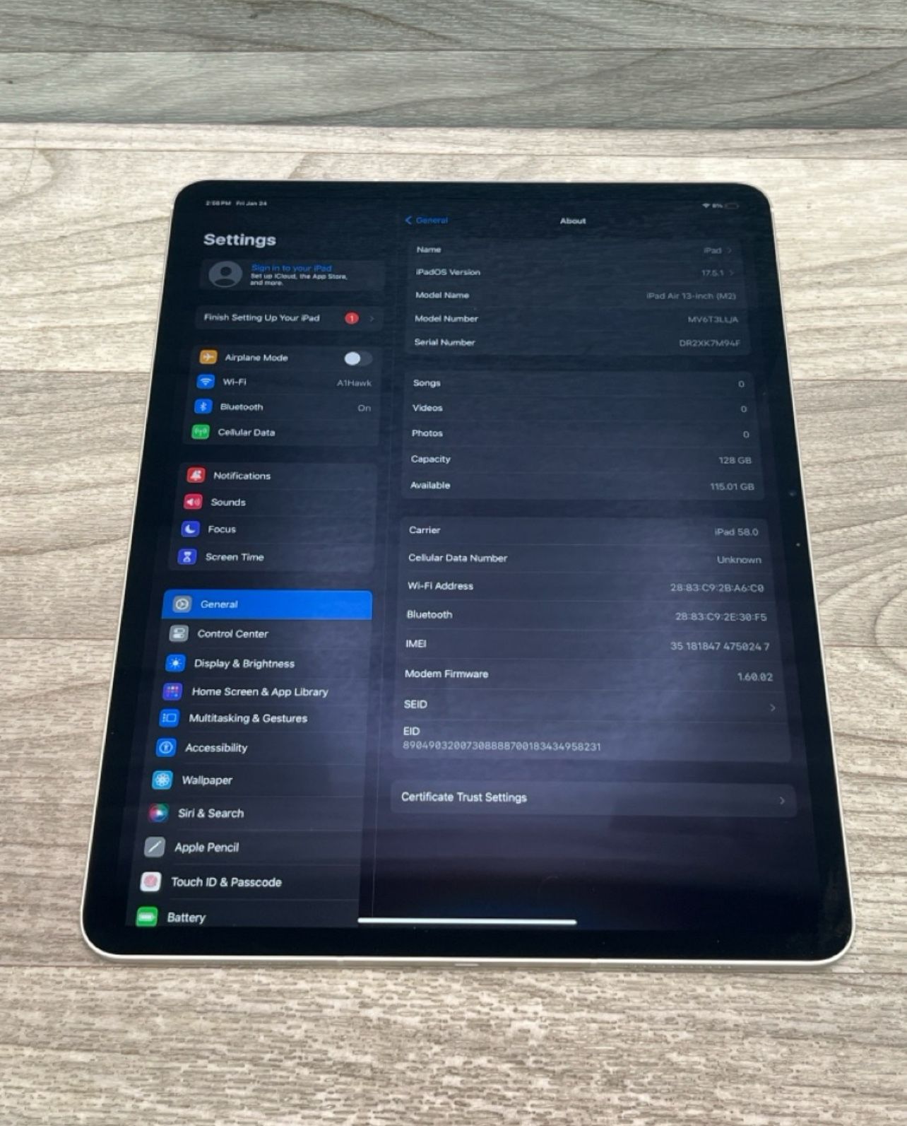 Apple iPad Air 13" Starlight (A1D022744)