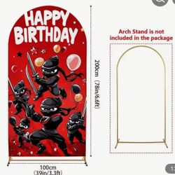 Background Ninja 🥷 Fondo Para Fiesta 39in W X 78in H