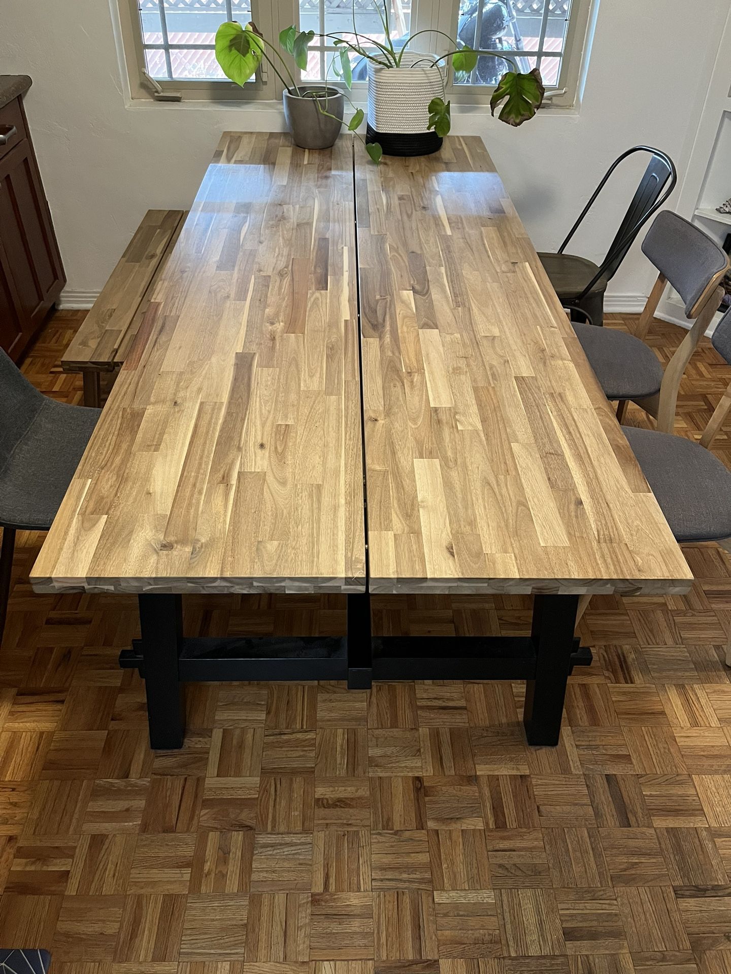 Butcher Block Dining Room Table And Chairs