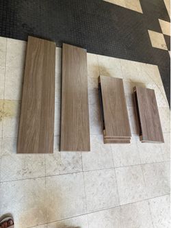 Wood Grain floating Shelf set