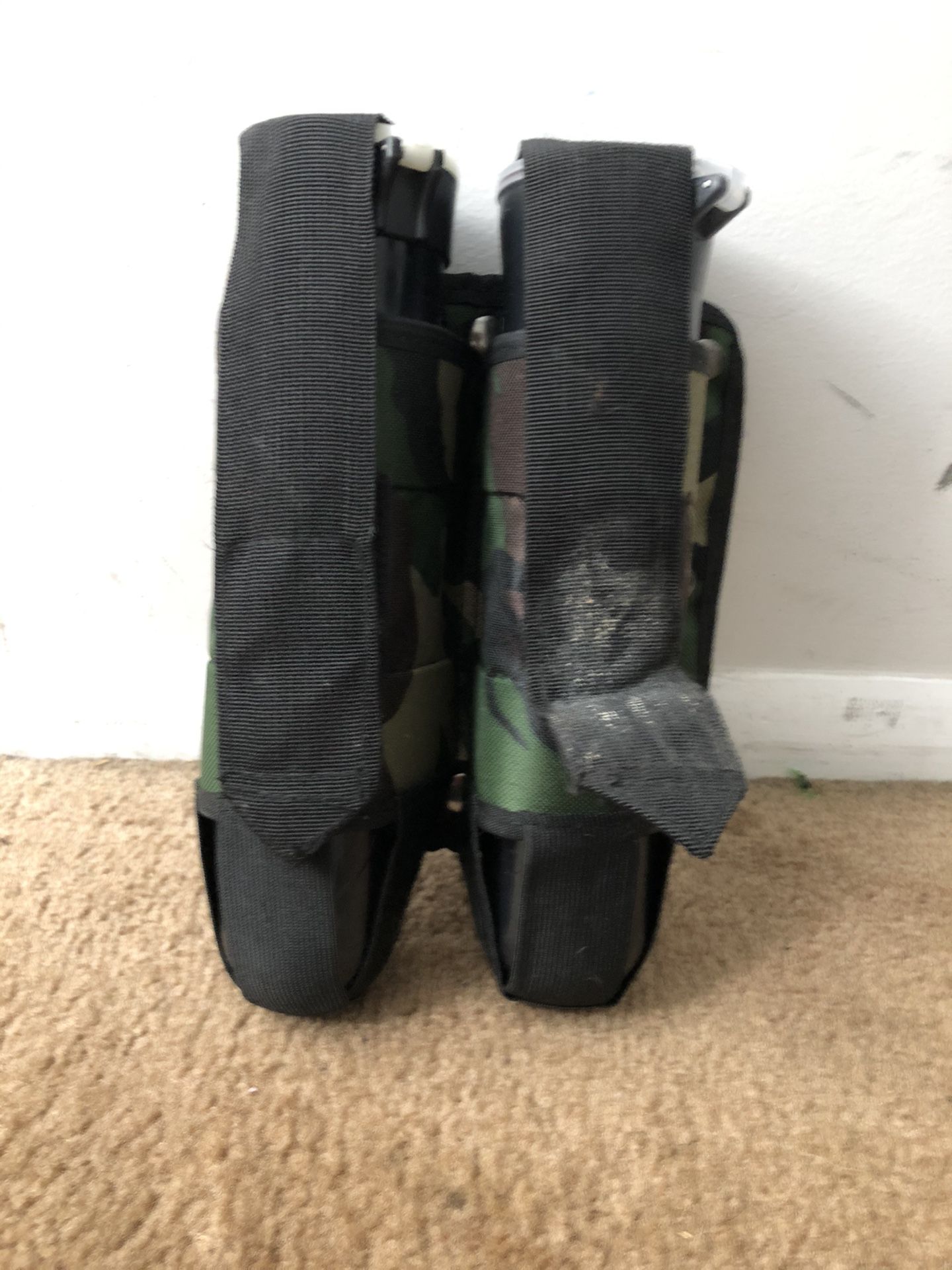 camo paintball belt with pods