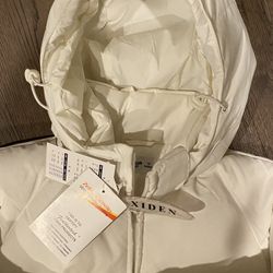 Women New Ski Jacket With Removable Hood “Feathertech” Down Certification Size S