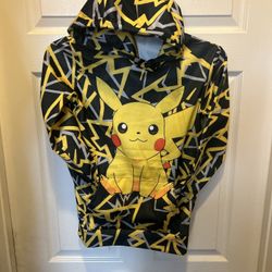 Kids Pokémon Youth Small. Allover Print Hoodie. Unused. 32Inch Chest 22 Inch Length