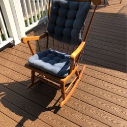 Solid wood good condition rocking chair