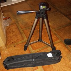 Amazon basic 50 inch. Camera mount tri pod