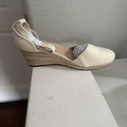 Cream Wedge Heel Size 10