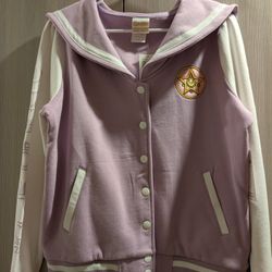 Pretty Guardian Sailor Moon Embroidered Varsity Jacket -Size Medium