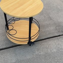 New Round Top Coffee Table Mini Bar Cocktail Table Drink Table Sofa Side End