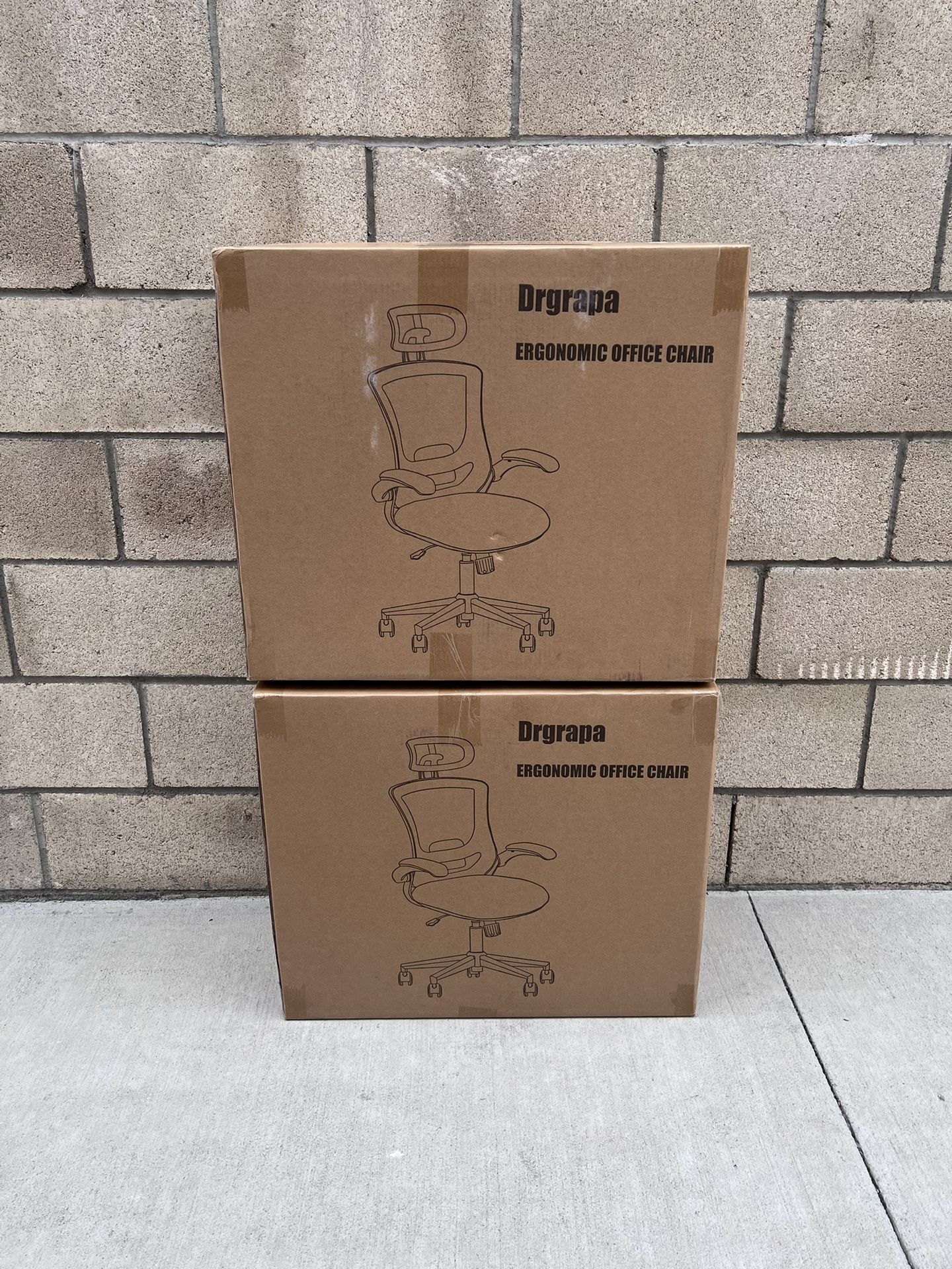 NEW Black Ergonomic Office Desk Rolling Chair w/Adjustable Headrest & Armrest **$60, FIRM PRICE**