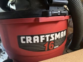 Craftsman 16 Gallon Wet/Dry Shop Vac w/ Hose & Attachments — Works