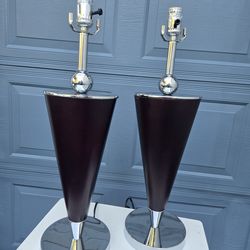 Dark Cherry Red base lamps