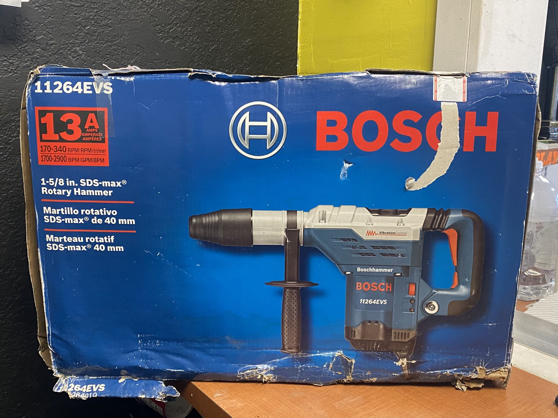 Bosch 11264EVS 1-5/8" SDS-Max Keyless Combination Rotary Hammer w/ 13 Amp Motor