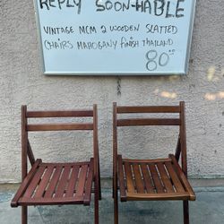 Wooden Foldable Chairs