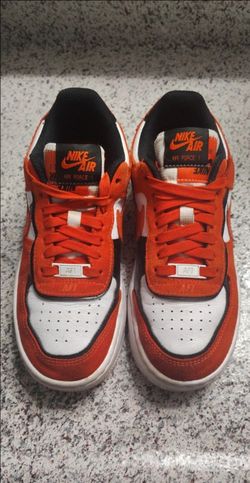 Nike women's Air Force 1 Shadow in rush orange