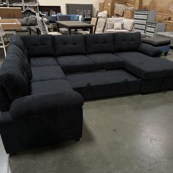 New! U-shaped Sectional Sofa With Footrest, Sectional Sofa Bed, Sectional, Sectionals, Sectional Couch, Sofa Bed, Pull Out Sofa Bed, Sectional Couch