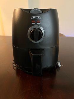 BELLA Black Air Fryer – Adjustable Temperature