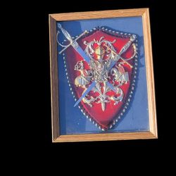 Vintage Coat of Arms Castilla Y Leon Spain Crest Wall Hanging