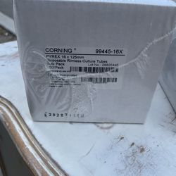 Pyrex Test Culture Tubes 16x125mm 300 Total