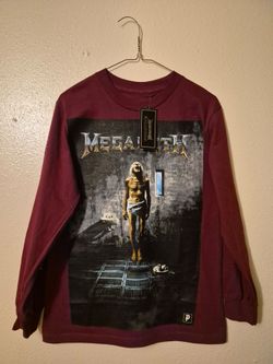 NEW Primitive x Megadeth Long Sleeve Shirt - Size S (Slim Fit)