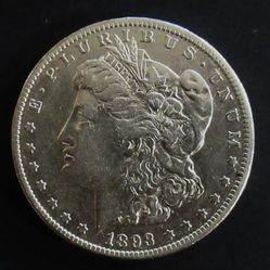 1893 CC Morgan Silver Dollar, Scarce KEY Date Carson City $1