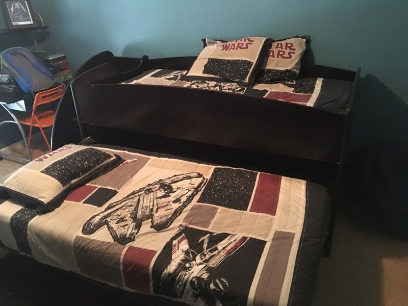 Bunk bed with built in drawers and stairs