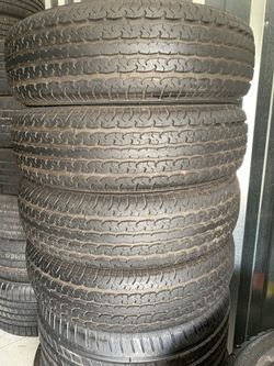 Set of used trailer tires 205/75/14