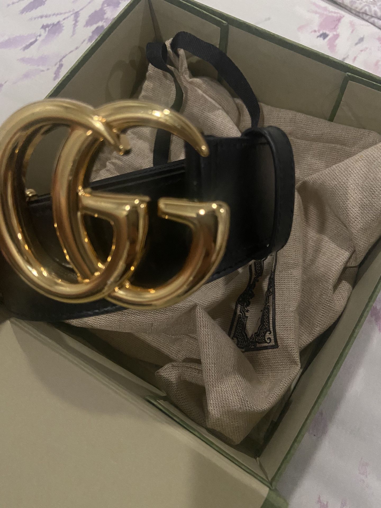 Black Gucci Belt “GG Marmont wide belt”