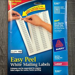 New 2000-Count Avery Easy Peel Return Address Labels