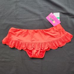 Betsey Johnson Skirted Swimsuit Bikini Bottom
