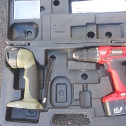 Craftsman 15.6v. Cordless drill and light