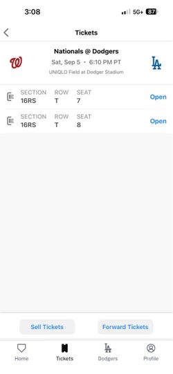 LA Baseball tickets
