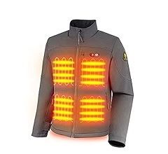 Men's Heated Jackets 5 Heating Zones