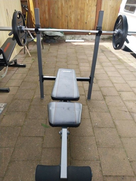 Home Gym Weight Set with Bench