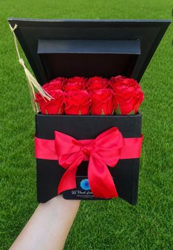 Graduation soap flower arrangement