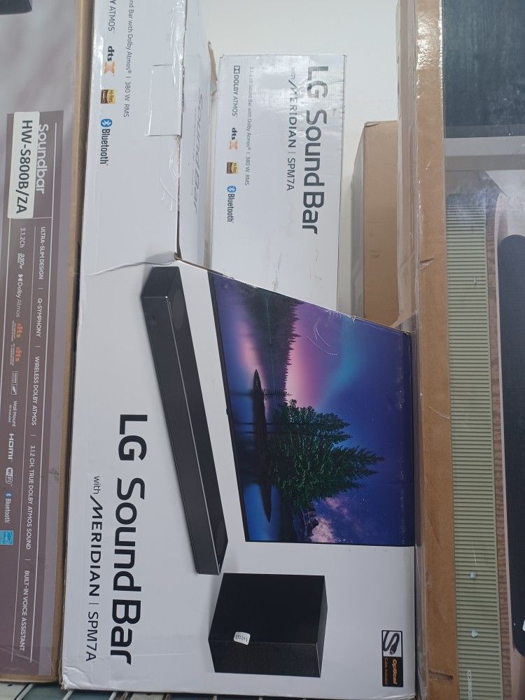 Soundbar Wireless Subwoofer By LG. Complete Set New. 90 DAYS Warranty