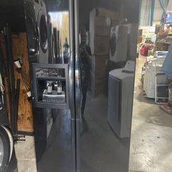 Black Side By Side Refrigerator