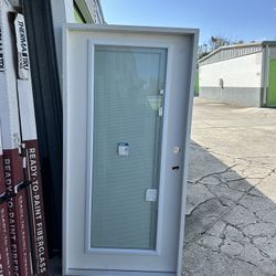 Exterior Impact Glass Door With PVC Frame 