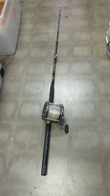 Used Penn Senator Deep Sea Fishing 6'6" Fishing Pole & Reel