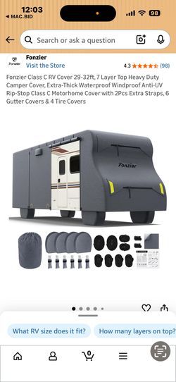 New RV cover 29-32 ft