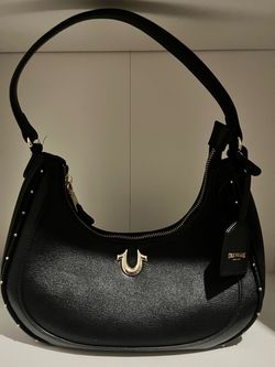 True Religion Black Shoulder Bag .