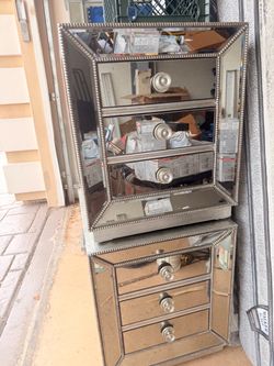 Mirror dresser and night stand
