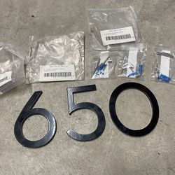 6” Montage Metal House Numbers 0,6,5