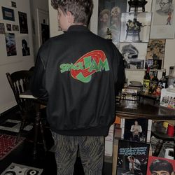 Vtg 90s Space Jam 1 Film Crew Issue Jacket Tune Squad Jordan 2XL Jerry Leigh BRAND NEW RARE 