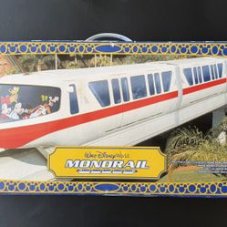 Vintage Disney World Monorail Gold Stripe Playset in Box INV18633