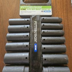 Pittsburgh 13pc Deep Impact Socket Set