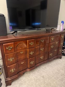 Vintage wood dresser