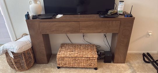 Wood TV stand