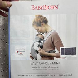 BabyBjorn Baby Carrier Mini, 3D Mesh, Anthracite Gray
