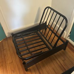 Metal Futon Chair Bed With Cushion